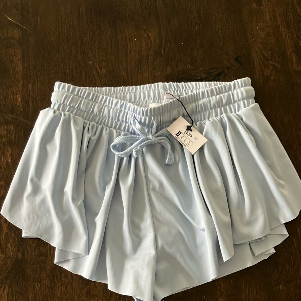 Light Blue Women's Shorts running